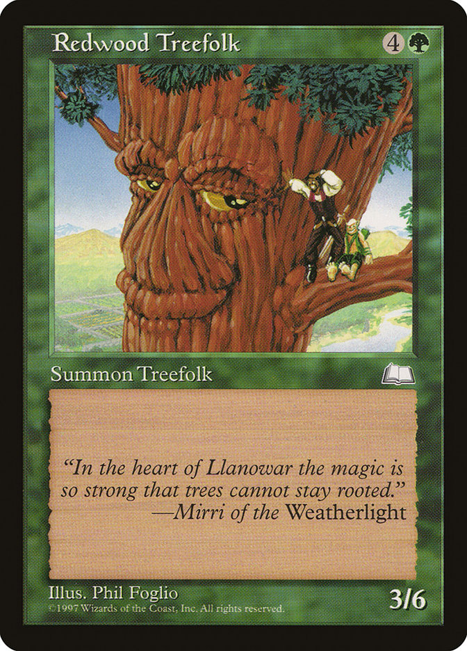 Redwood Treefolk [Weatherlight] | Fandemonia Ltd