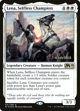 Lena, Selfless Champion [Core Set 2019 Promos] | Fandemonia Ltd