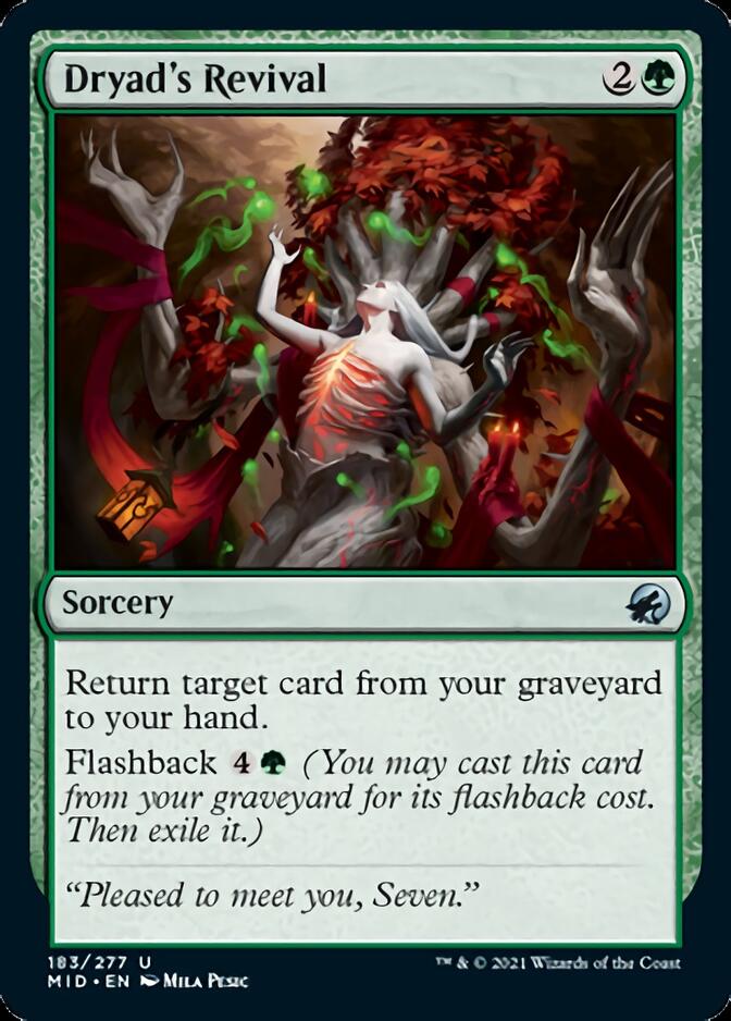 Dryad's Revival [Innistrad: Midnight Hunt] | Fandemonia Ltd