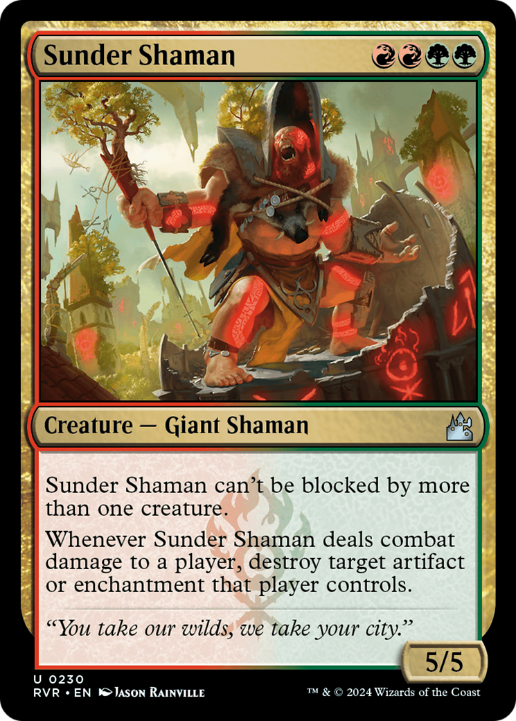 Sunder Shaman [Ravnica Remastered] | Fandemonia Ltd