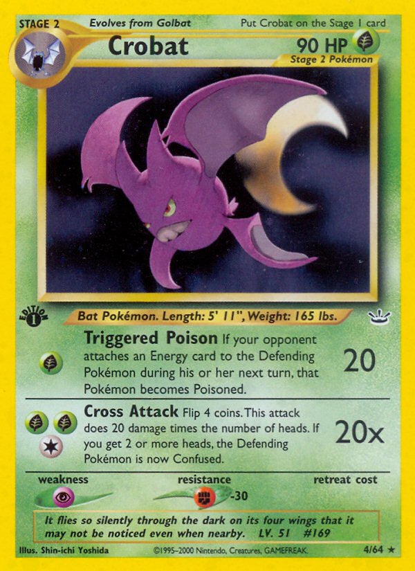 Crobat (4/64) [Neo Revelation 1st Edition] | Fandemonia Ltd