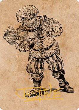 Volo, Itinerant Scholar Art Card (Gold-Stamped Signature) [Commander Legends: Battle for Baldur's Gate Art Series] | Fandemonia Ltd