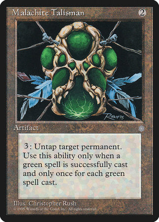 Malachite Talisman [Ice Age] | Fandemonia Ltd