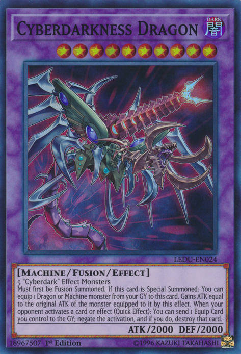 Cyberdarkness Dragon [LEDU-EN024] Super Rare | Fandemonia Ltd