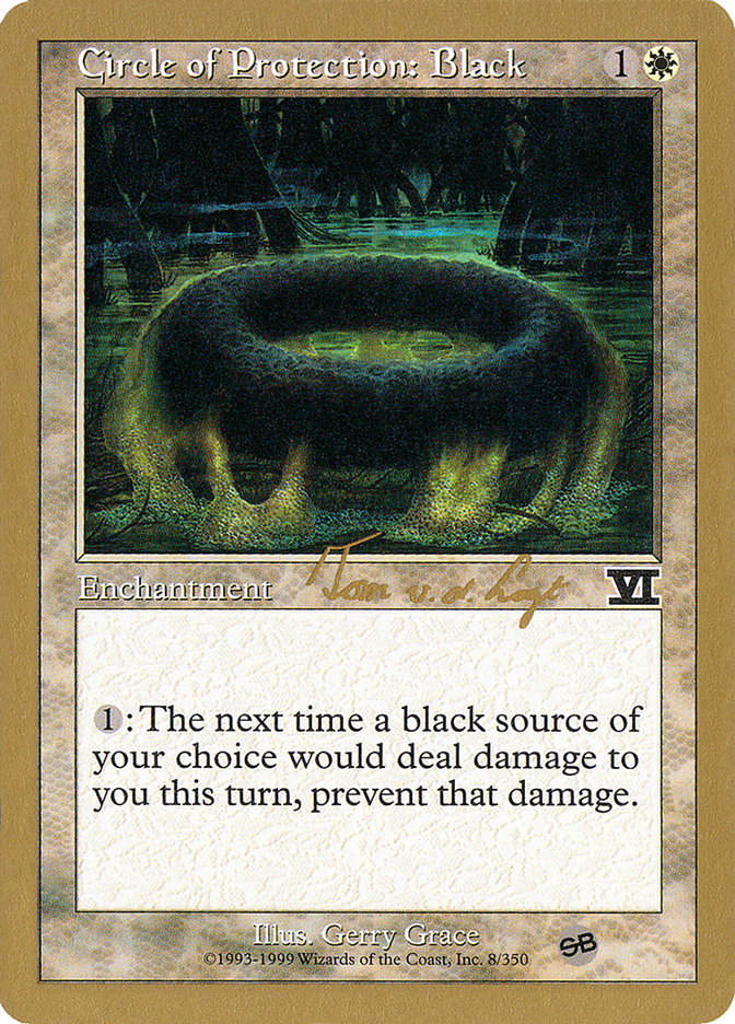 Circle of Protection: Black (Tom van de Logt) (SB) [World Championship Decks 2000] | Fandemonia Ltd