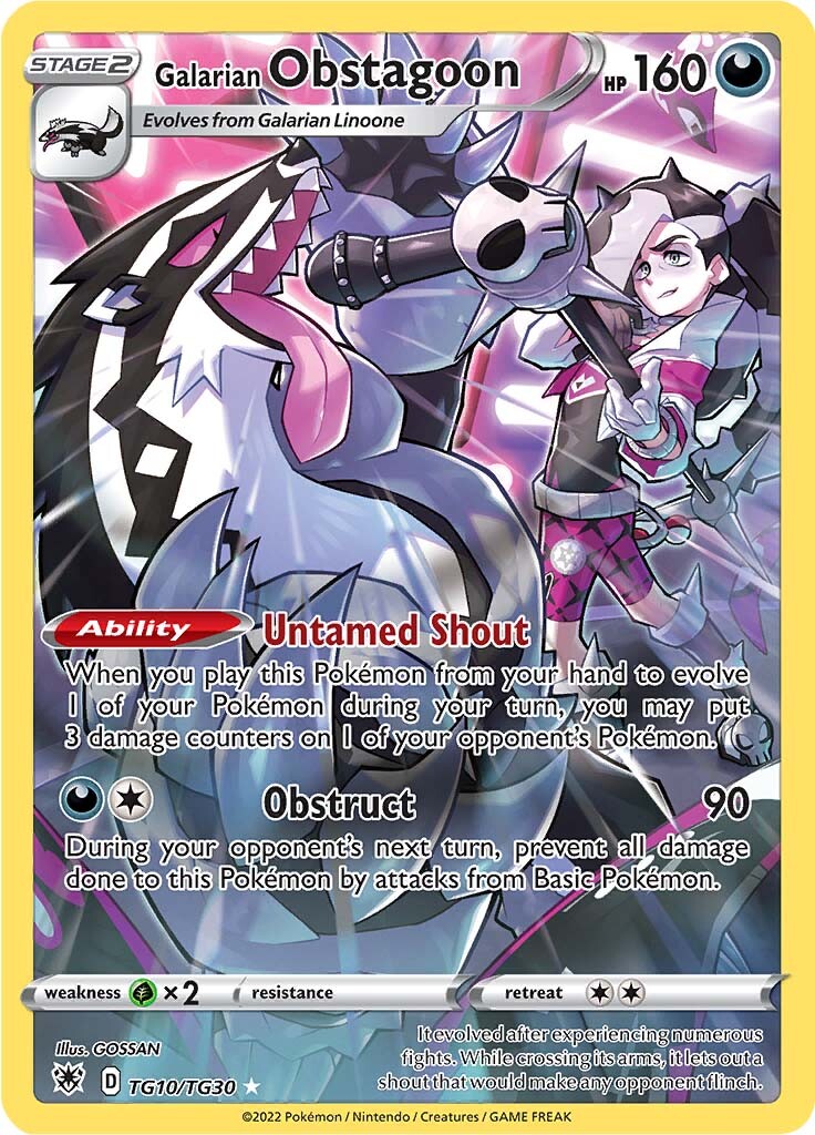 Galarian Obstagoon (TG10/TG30) [Sword & Shield: Astral Radiance] | Fandemonia Ltd