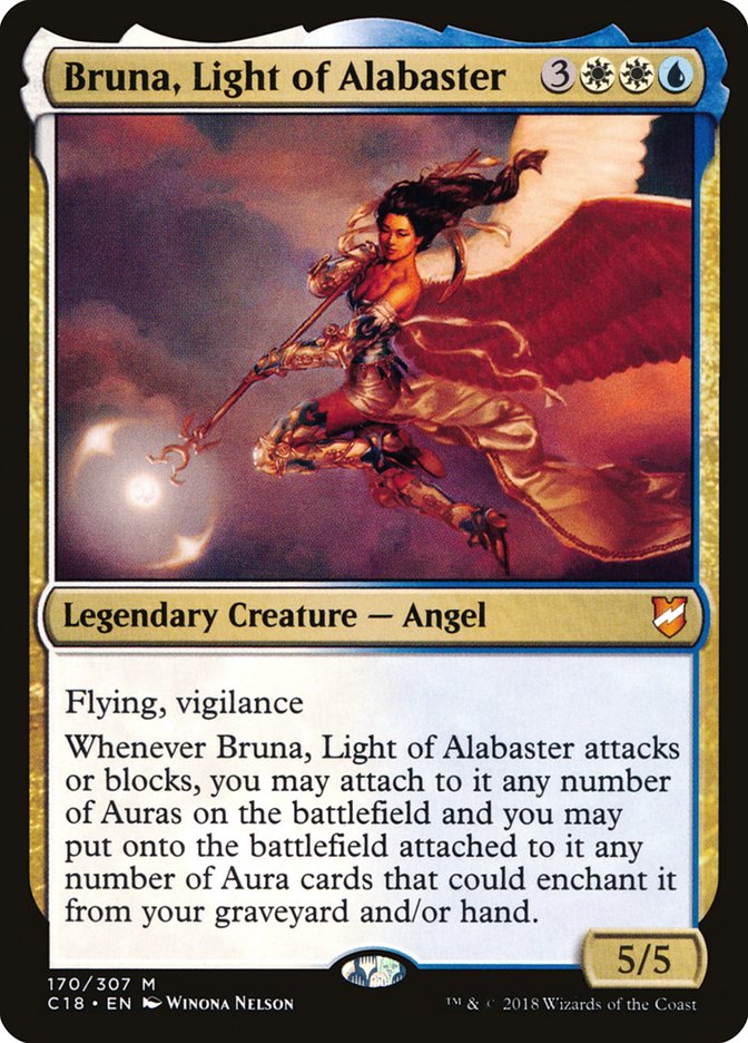 Bruna, Light of Alabaster (Oversized) [Commander 2018 Oversized] | Fandemonia Ltd