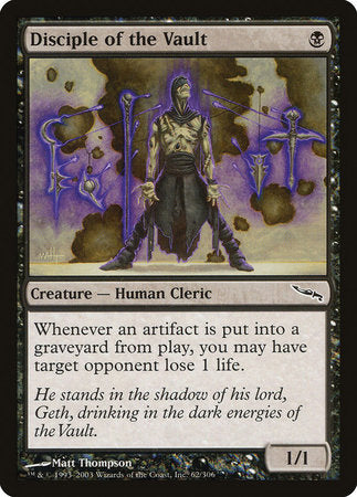 Disciple of the Vault [Mirrodin] | Fandemonia Ltd