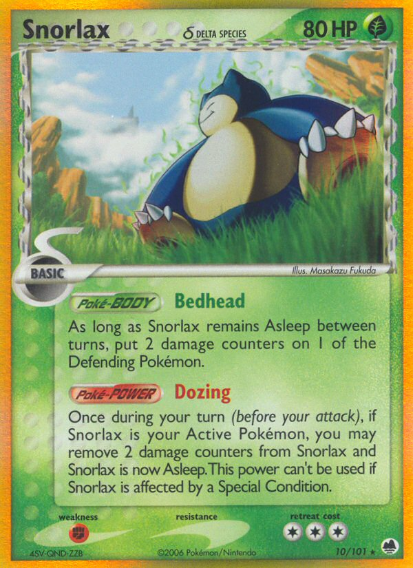 Snorlax (10/101) (Delta Species) [EX: Dragon Frontiers] | Fandemonia Ltd