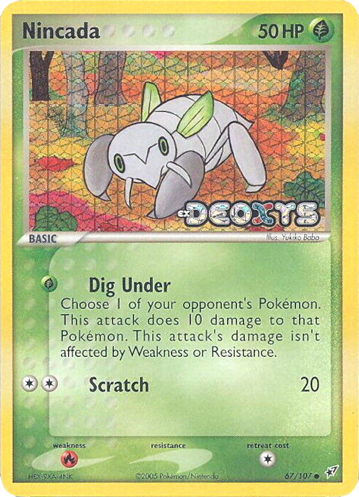 Nincada (67/107) (Stamped) [EX: Deoxys] | Fandemonia Ltd