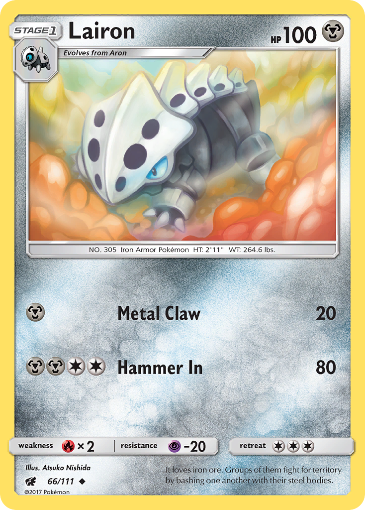 Lairon (66/111) [Sun & Moon: Crimson Invasion] | Fandemonia Ltd