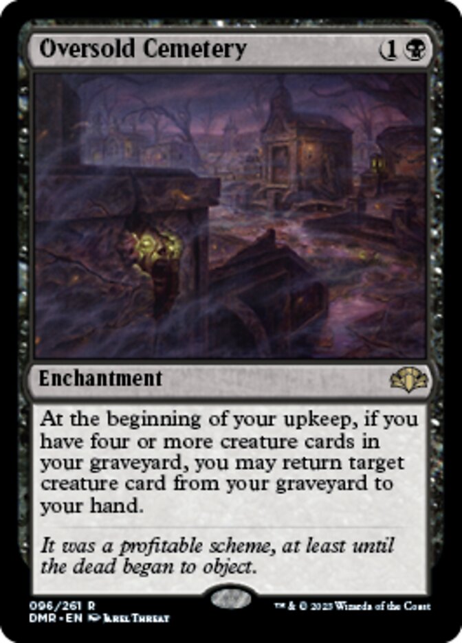 Oversold Cemetery [Dominaria Remastered] | Fandemonia Ltd