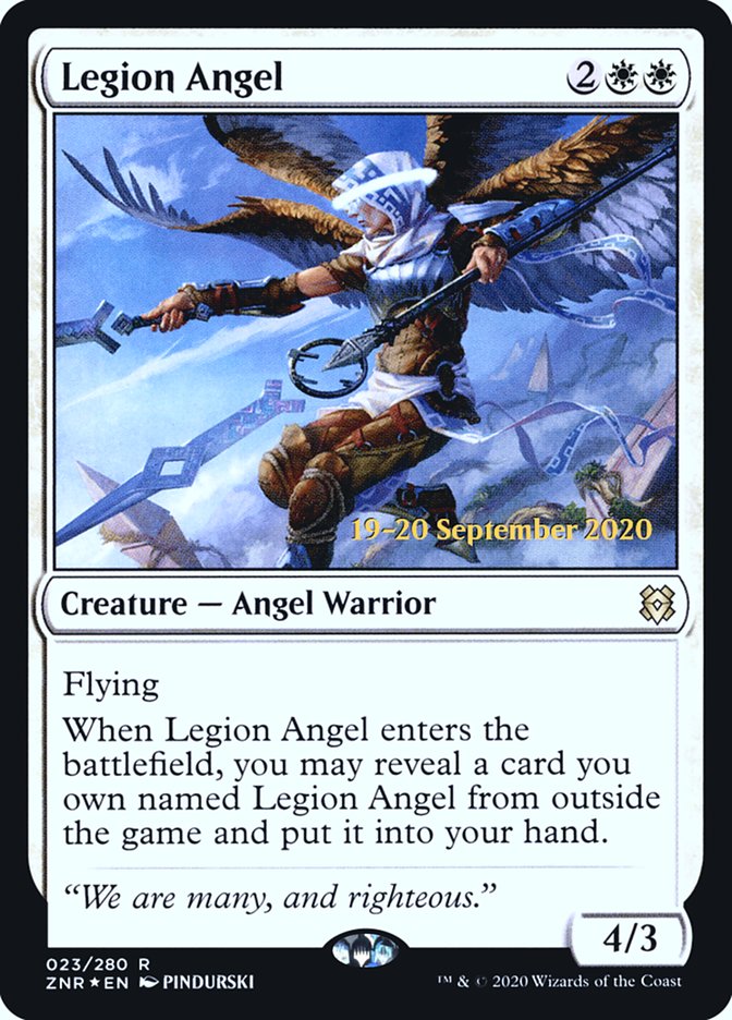 Legion Angel  [Zendikar Rising Prerelease Promos] | Fandemonia Ltd