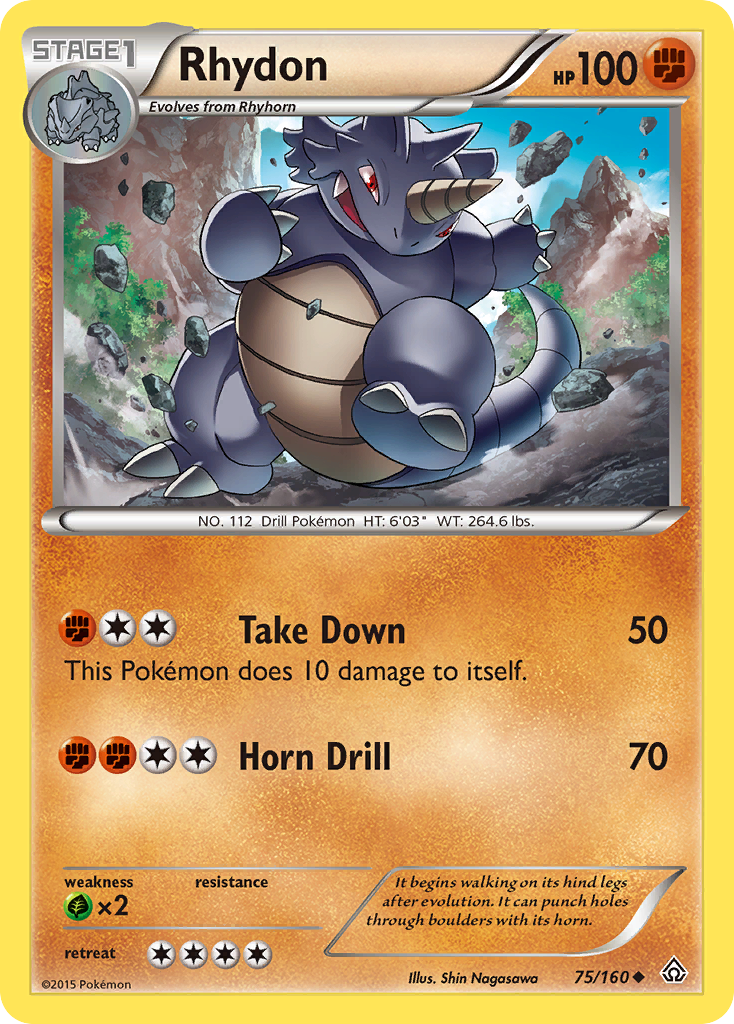 Rhydon (75/160) [XY: Primal Clash] | Fandemonia Ltd