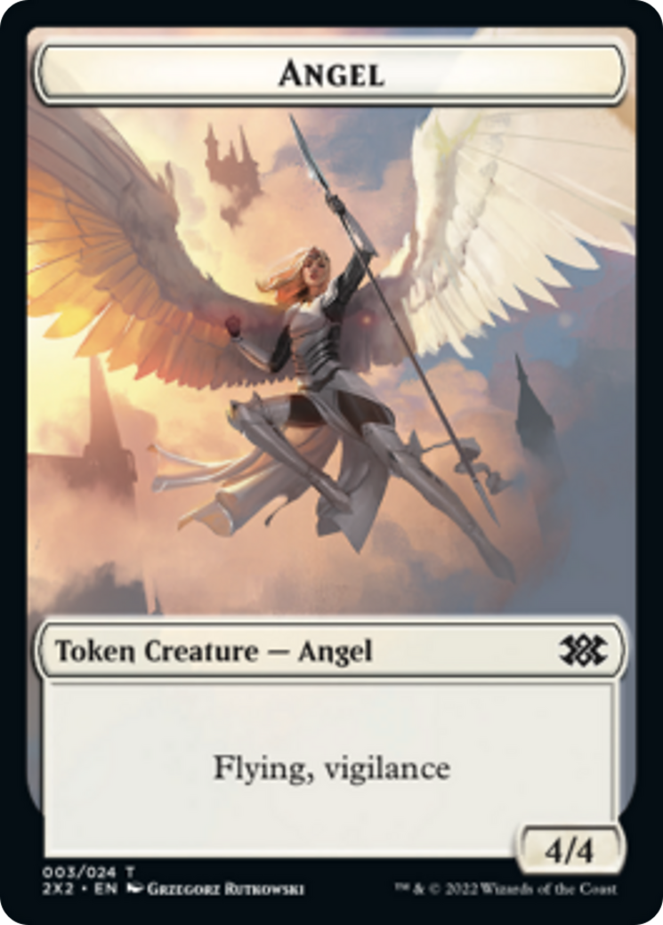 Bear // Angel Double-sided Token [Double Masters 2022 Tokens] | Fandemonia Ltd