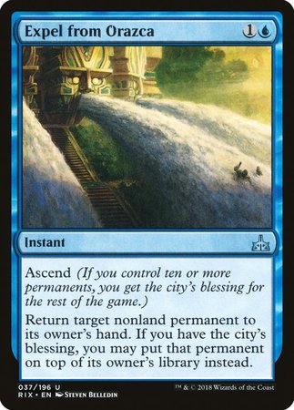 Expel from Orazca [Rivals of Ixalan] | Fandemonia Ltd