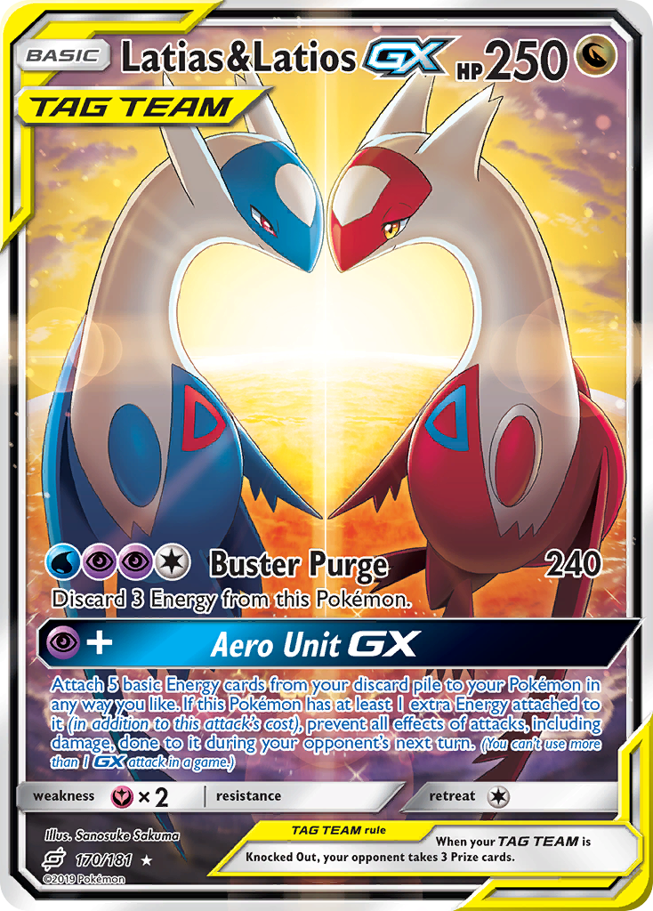 Latias & Latios GX (170/181) [Sun & Moon: Team Up] | Fandemonia Ltd