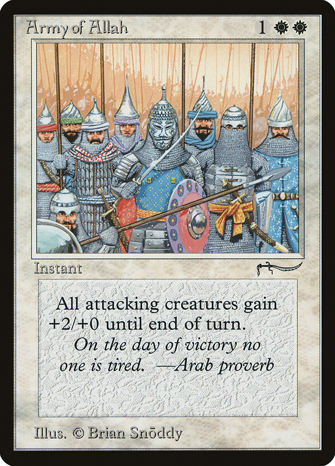 Army of Allah (Light Mana Cost) [Arabian Nights] | Fandemonia Ltd