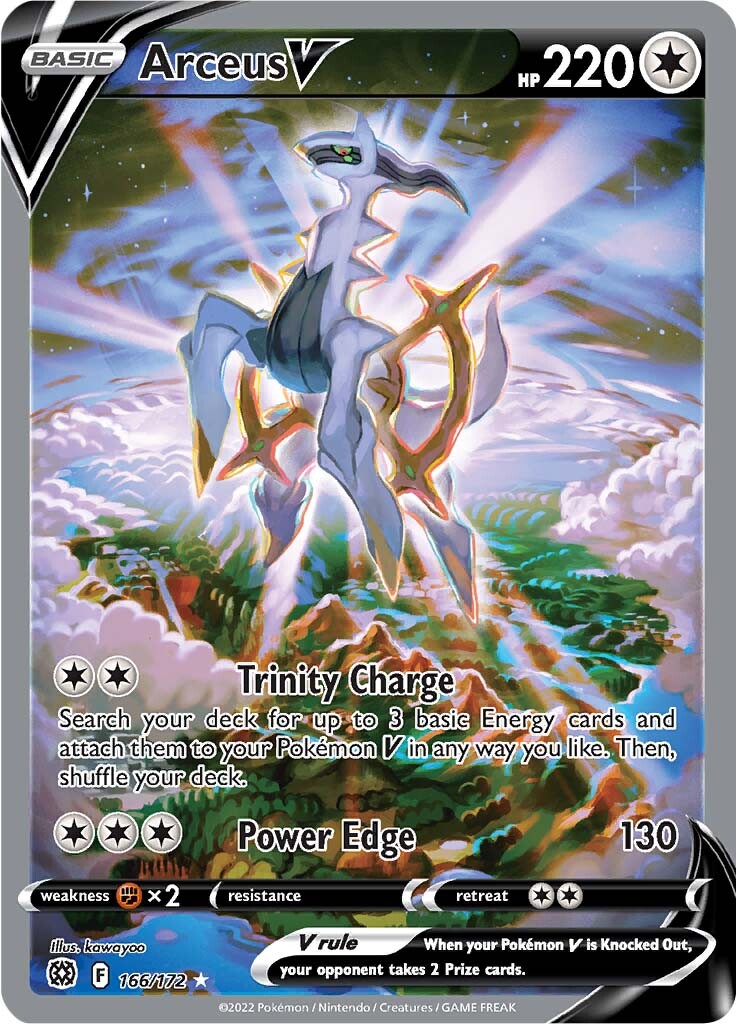 Arceus V (166/172) [Sword & Shield: Brilliant Stars] | Fandemonia Ltd