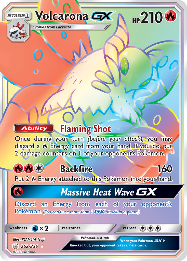 Volcarona GX (252/236) [Sun & Moon: Cosmic Eclipse] | Fandemonia Ltd