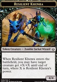 Resilient Khenra // Cat Double-sided Token [Hour of Devastation Tokens] | Fandemonia Ltd