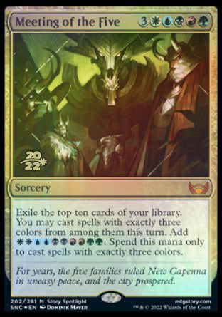 Meeting of the Five [Streets of New Capenna Prerelease Promos] | Fandemonia Ltd