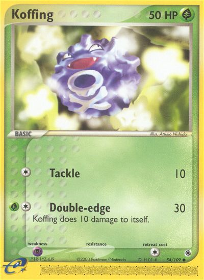 Koffing (54/109) [EX: Ruby & Sapphire] | Fandemonia Ltd