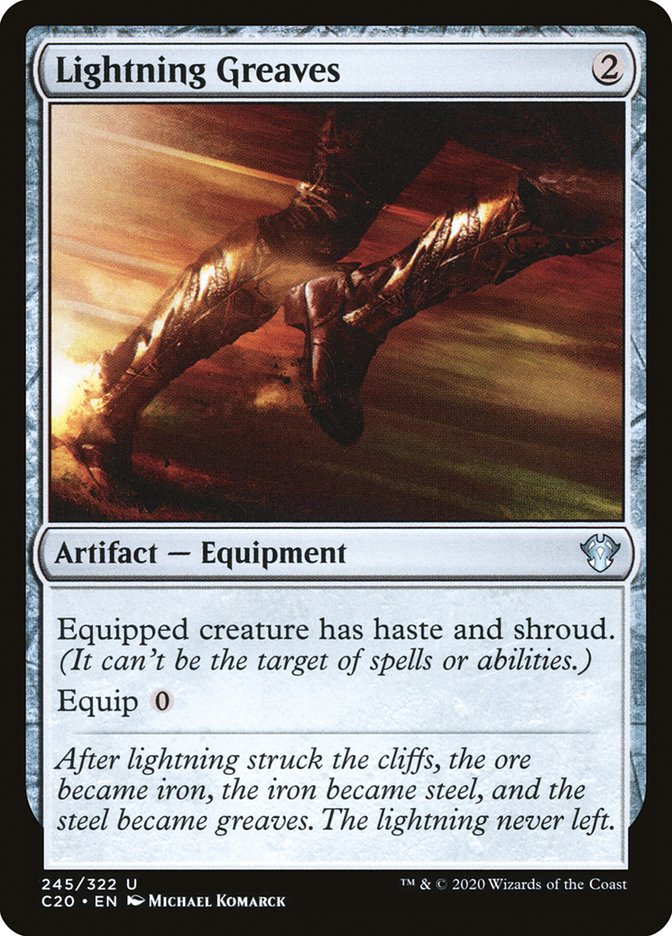 Lightning Greaves [Commander 2020] | Fandemonia Ltd