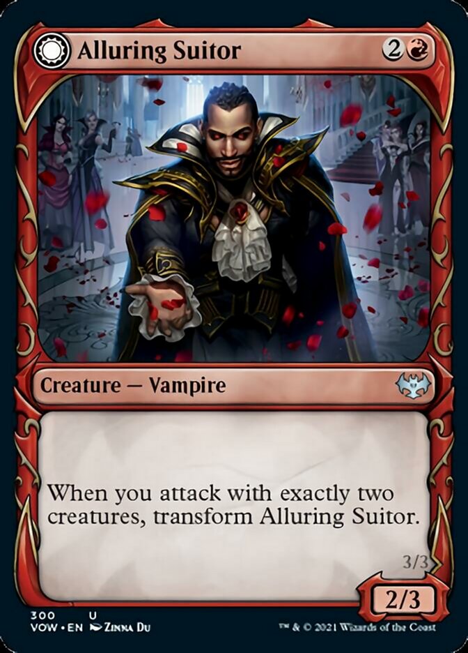 Alluring Suitor // Deadly Dancer (Showcase Fang Frame) [Innistrad: Crimson Vow] | Fandemonia Ltd