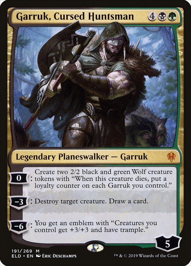 Garruk, Cursed Huntsman [Throne of Eldraine] | Fandemonia Ltd
