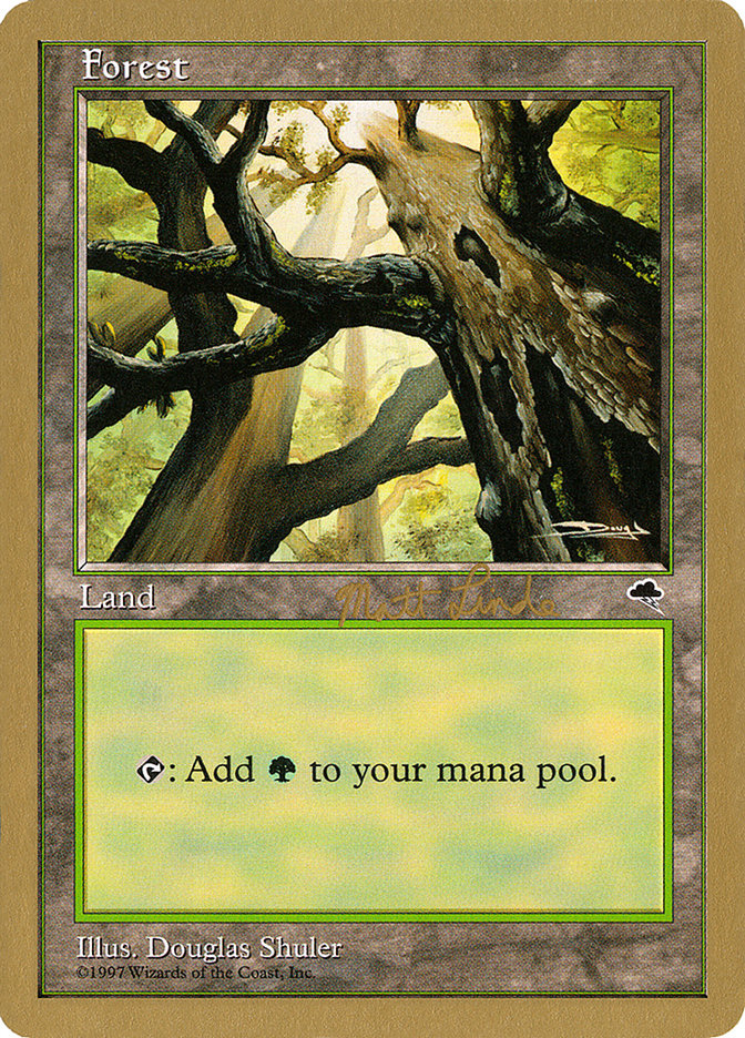 Forest (ml347a) (Matt Linde) [World Championship Decks 1999] | Fandemonia Ltd