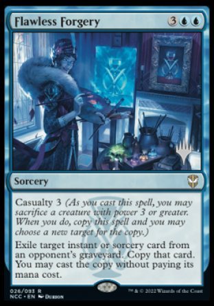 Flawless Forgery (Promo Pack) [Streets of New Capenna Commander Promos] | Fandemonia Ltd