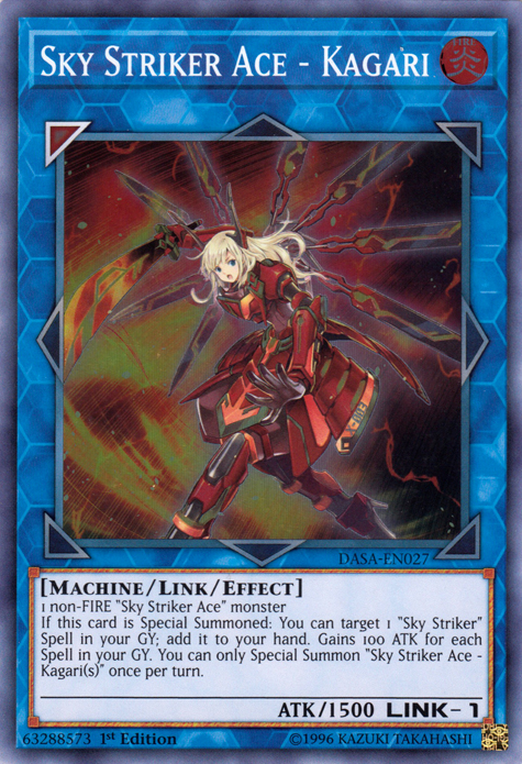 Sky Striker Ace - Kagari [DASA-EN027] Super Rare | Fandemonia Ltd