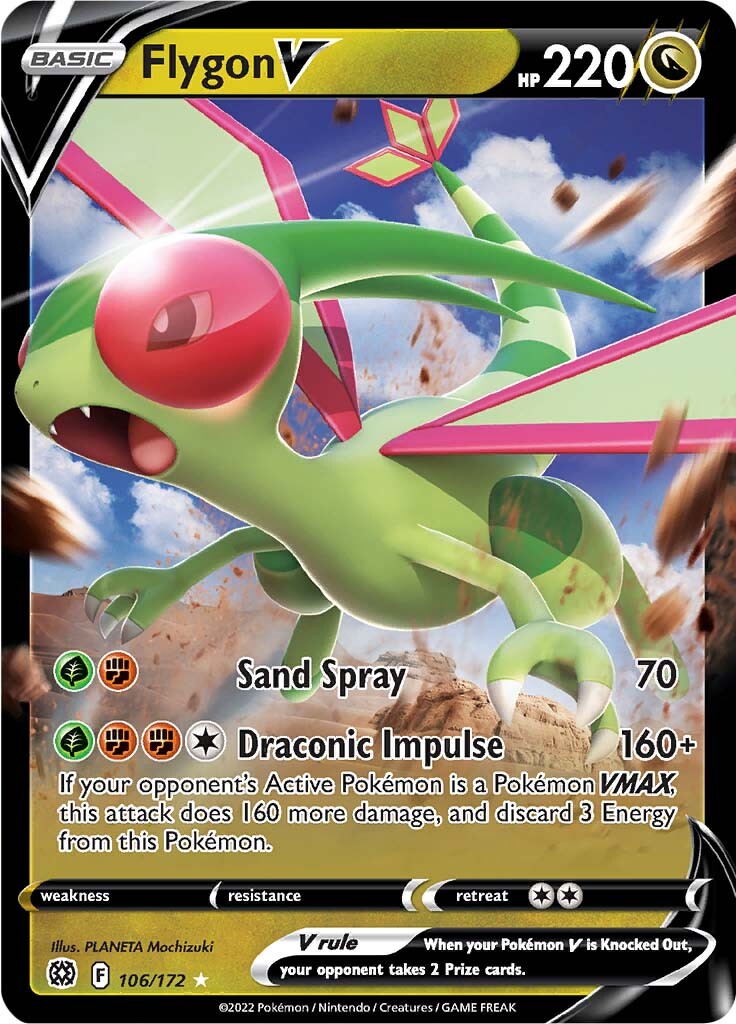 Flygon V (106/172) [Sword & Shield: Brilliant Stars] | Fandemonia Ltd