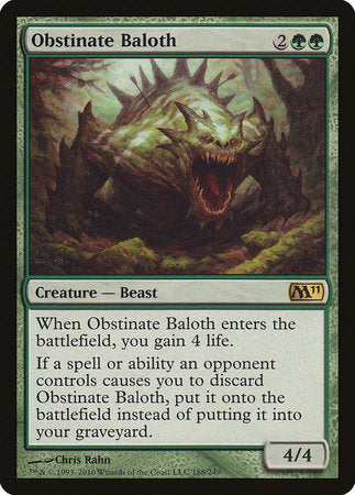 Obstinate Baloth [Magic 2011] | Fandemonia Ltd