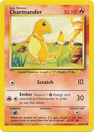 Charmander (46/102) [Base Set Unlimited] | Fandemonia Ltd