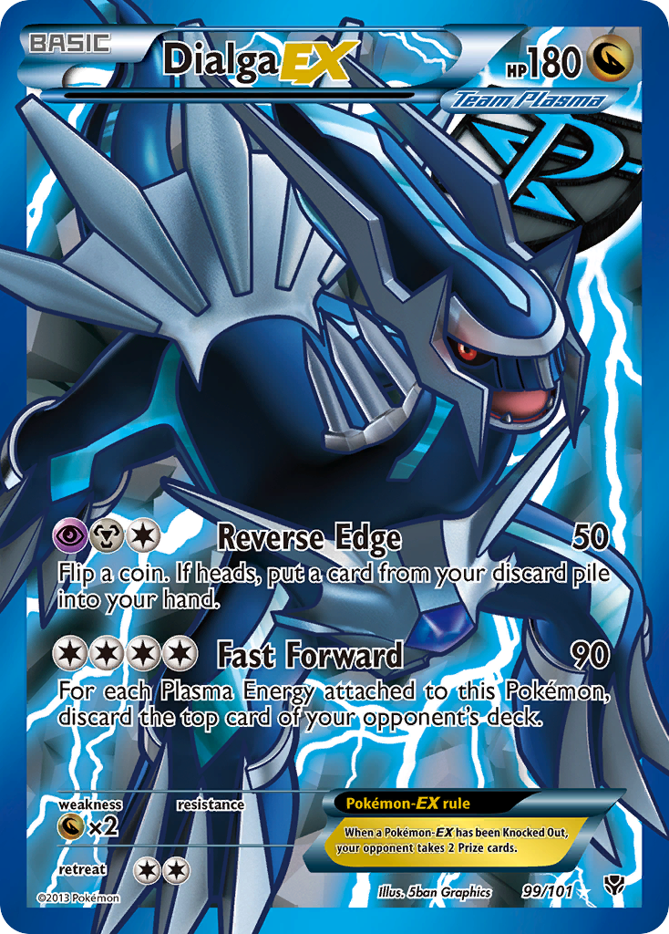 Dialga EX (99/101) [Black & White: Plasma Blast] | Fandemonia Ltd