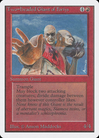 Two-Headed Giant of Foriys [Unlimited Edition] | Fandemonia Ltd