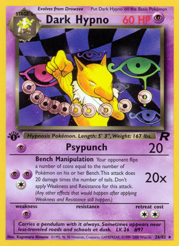 Dark Hypno (26/82) [Team Rocket 1st Edition] | Fandemonia Ltd