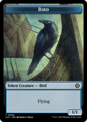 Bird // Merfolk (0003) Double-Sided Token [The Lost Caverns of Ixalan Commander Tokens] | Fandemonia Ltd