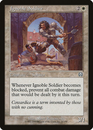 Ignoble Soldier [Mercadian Masques] | Fandemonia Ltd
