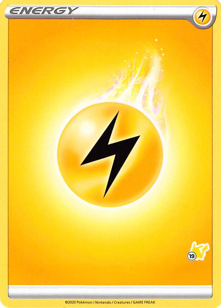 Lightning Energy (Pikachu Stamp #19) [Battle Academy 2022] | Fandemonia Ltd