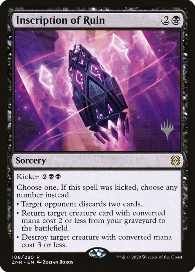 Inscription of Ruin (Promo Pack) [Zendikar Rising Promos] | Fandemonia Ltd