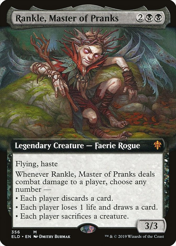Rankle, Master of Pranks (Extended Art) [Throne of Eldraine] | Fandemonia Ltd