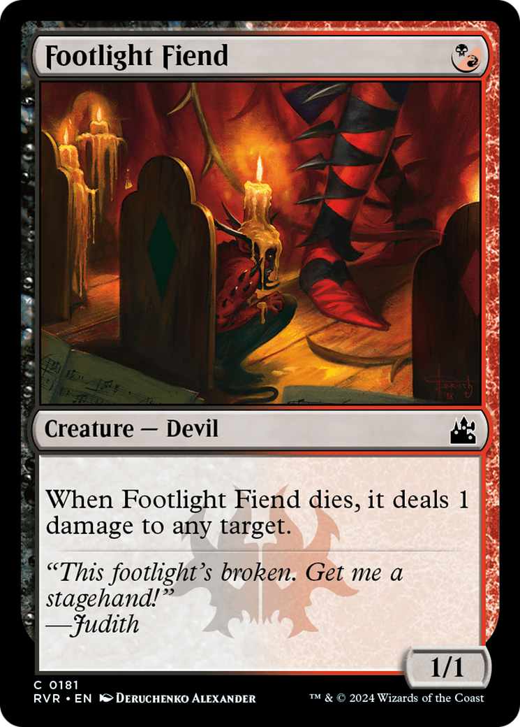 Footlight Fiend [Ravnica Remastered] | Fandemonia Ltd