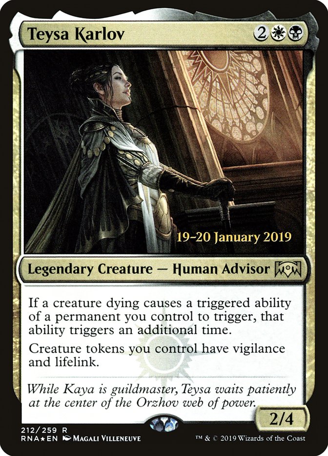 Teysa Karlov [Ravnica Allegiance Prerelease Promos] | Fandemonia Ltd