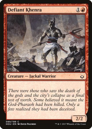 Defiant Khenra [Hour of Devastation] | Fandemonia Ltd