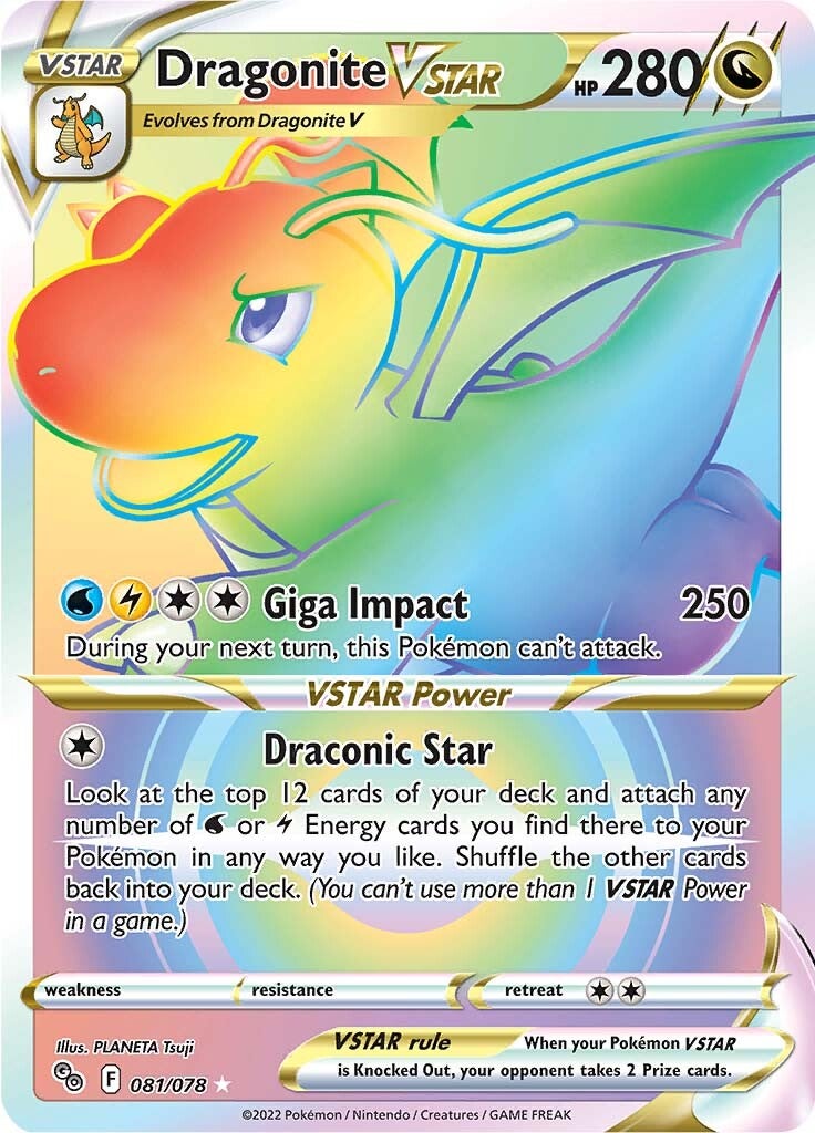 Dragonite VSTAR (081/078) [Pokémon GO] | Fandemonia Ltd