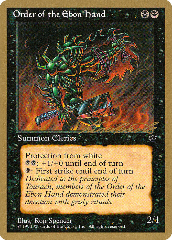 Order of the Ebon Hand (Spencer) (Leon Lindback) [Pro Tour Collector Set] | Fandemonia Ltd
