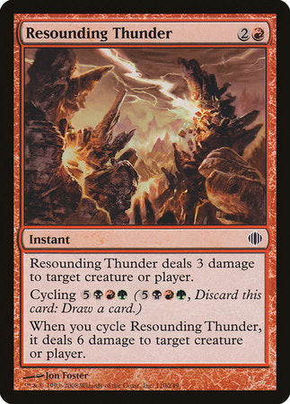 Resounding Thunder [Shards of Alara] | Fandemonia Ltd